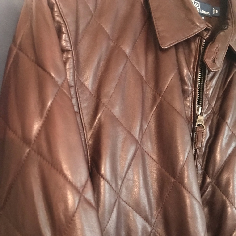 Vintage Polo Ralph Lauren Leather Jacket!!! - Picture 5 of 16